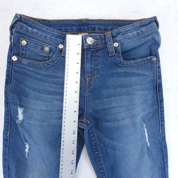 True Religion Jeans Women's Size 18 Slim Blue Mid Rise Denim - Picture 5 of 9